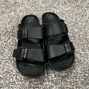 Gdefy by Gravity Defyer UpBov Womens Therapeutic Slide Sandals Sz 10 Black